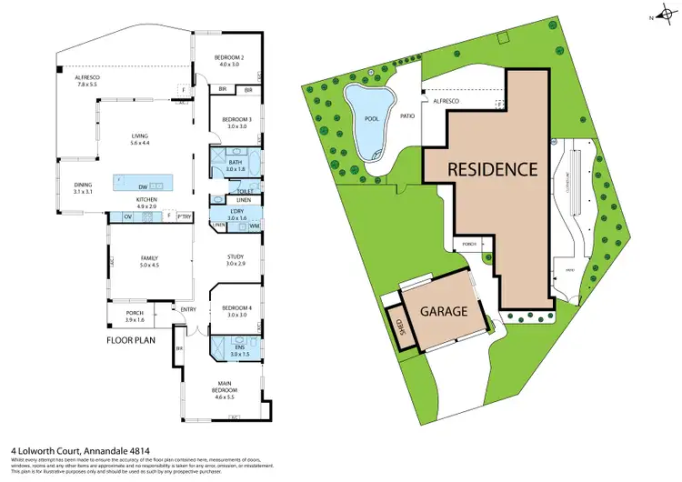 Floorplan of Homely house listing, 4 Lolworth Court, Annandale QLD 4814