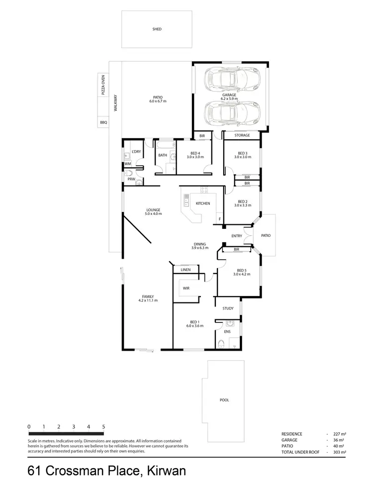 Floorplan of Homely house listing, 61 Crossman Place, Kirwan QLD 4817