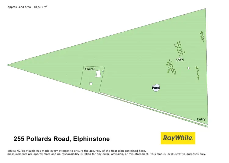 Floorplan of Homely rural property listing, 255 Pollards Road, Elphinstone VIC 3448