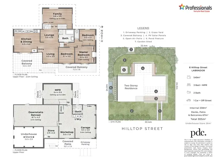 Floorplan of Homely house listing, 8 Hilltop Street, Labrador QLD 4215