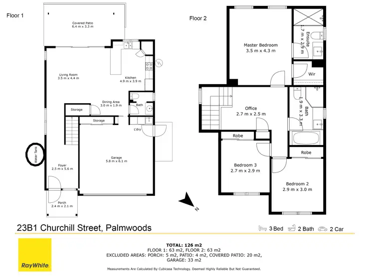 Floorplan of Homely house listing, 23B Churchill Street, Palmwoods QLD 4555