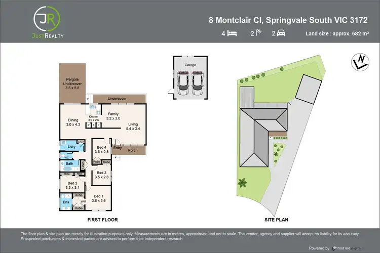 Floorplan of Homely house listing, 8 Montclair Close, Springvale South VIC 3172