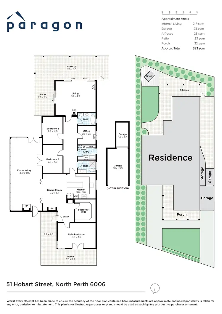 Floorplan of Homely house listing, 51 Hobart Street, North Perth WA 6006
