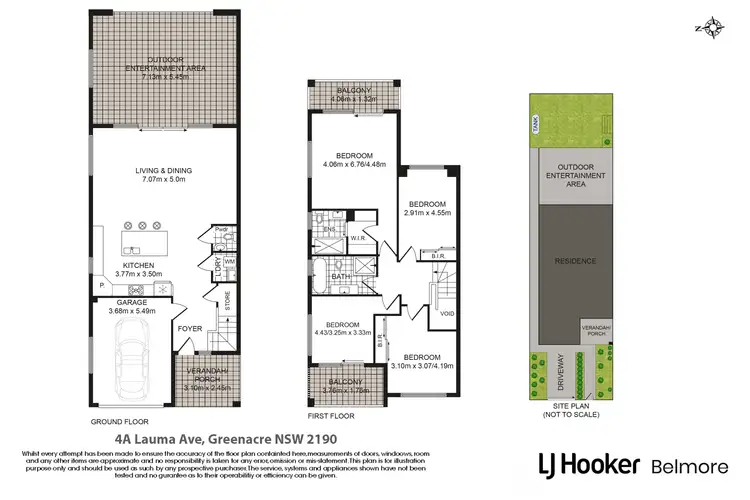 Floorplan of Homely semi-detached listing, 4A Lauma Avenue, Greenacre NSW 2190