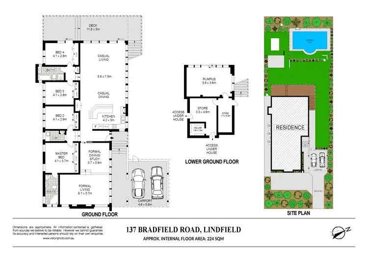 Floorplan of Homely house listing, 137 Bradfield Road, Lindfield NSW 2070