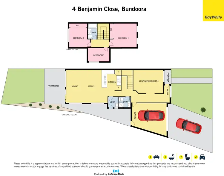 Floorplan of Homely house listing, 4 Benjamin Close, Bundoora VIC 3083