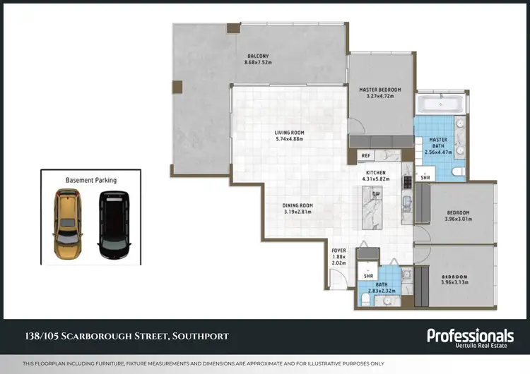 Floorplan of Homely apartment listing, 138/105 Scarborough Street, Southport QLD 4215