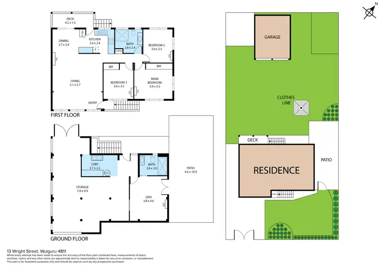 Floorplan of Homely house listing, 13 Wright Street, Wulguru QLD 4811