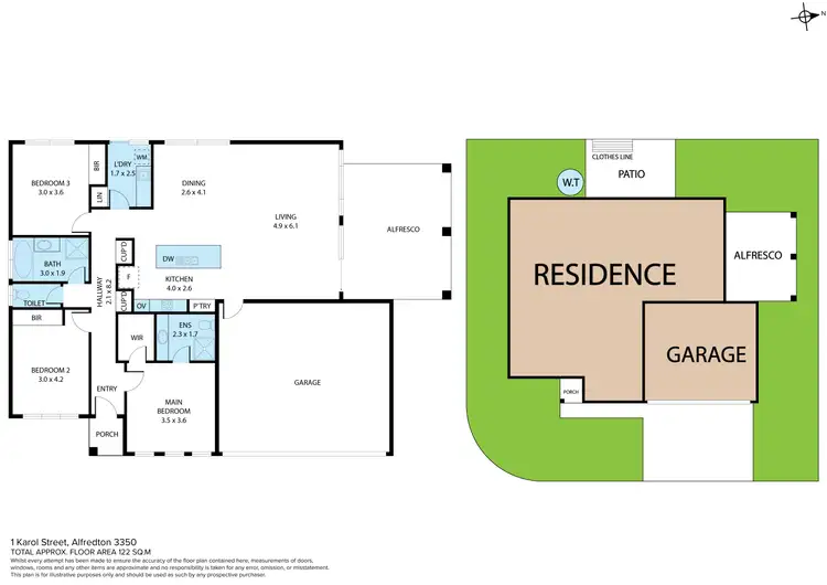 Floorplan of Homely house listing, 1 Karol Street, Alfredton VIC 3350
