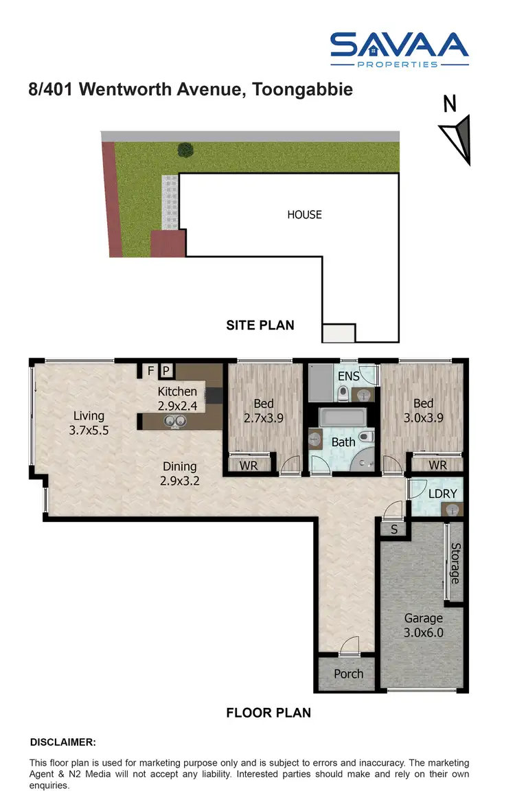 Floorplan of Homely villa listing, 8/401 Wentworth Avenue, Toongabbie NSW 2146