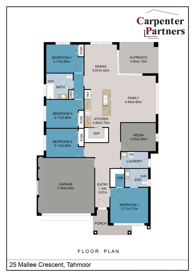 Floorplan of Homely house listing, 25 Mallee Crescent, Tahmoor NSW 2573