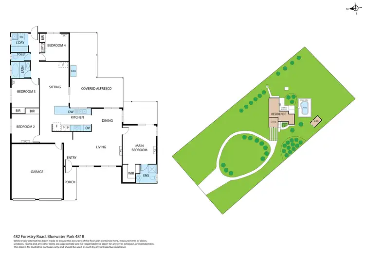 Floorplan of Homely house listing, 482 Forestry Road, Bluewater Park QLD 4818