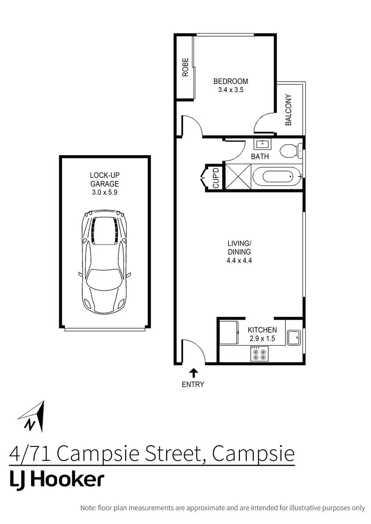 Floorplan of Homely apartment listing, 4/71 Campsie Street, Campsie NSW 2194