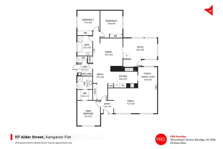 Floorplan of Homely house listing, 117 Alder Street, Kangaroo Flat VIC 3555