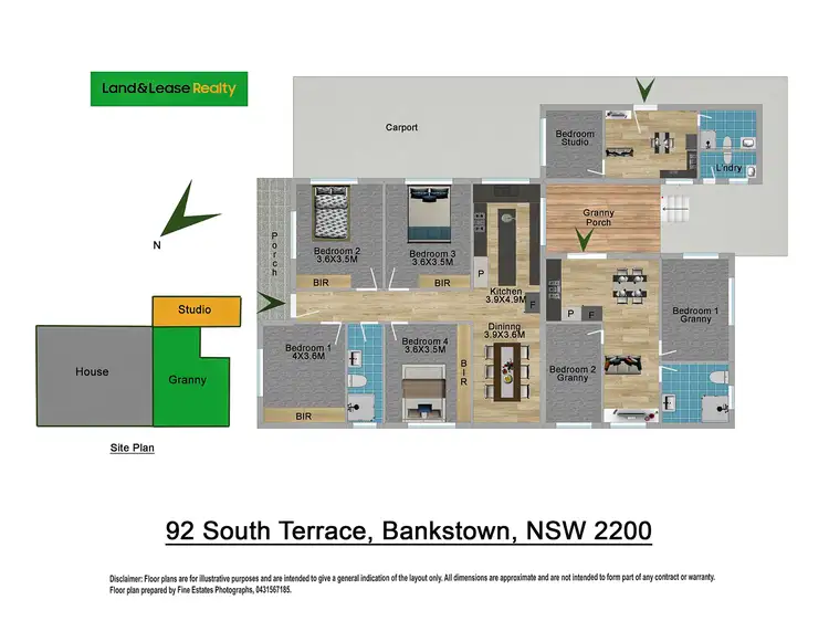 Floorplan of Homely house listing, 92 South Terrace, Bankstown NSW 2200