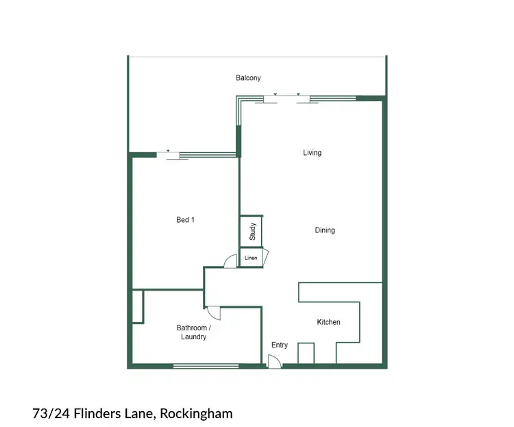 Floorplan of Homely apartment listing, 73/24 Flinders Lane, Rockingham WA 6168