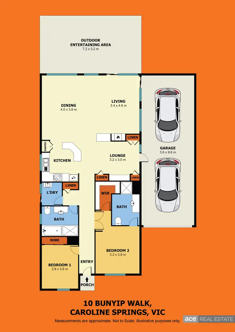 Floorplan of Homely house listing, 10 Bunyip Walk, Caroline Springs VIC 3023