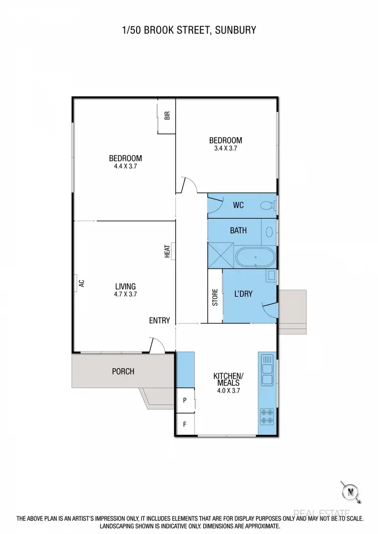 Floorplan of Homely house listing, 1/50 Brook Street, Sunbury VIC 3429