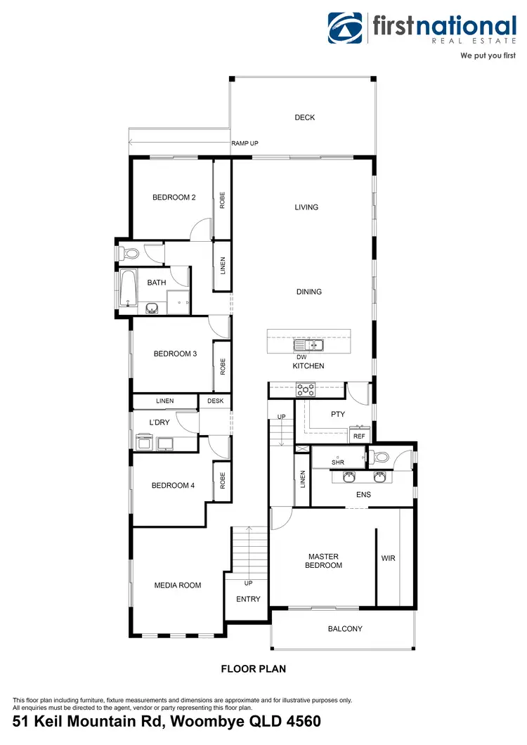 Floorplan of Homely house listing, 51 KIEL MOUNTAIN ROAD, Woombye QLD 4559