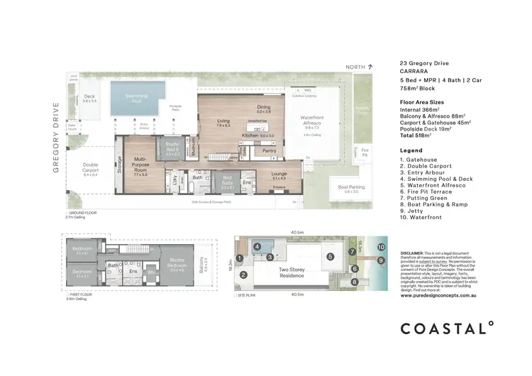 Floorplan of Homely house listing, 23 Gregory Drive, Carrara QLD 4211