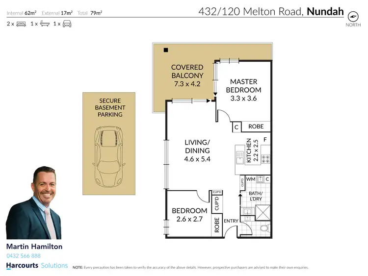 Floorplan of Homely unit listing, 432/120 Melton Road, Nundah QLD 4012