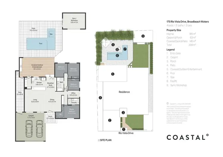Floorplan of Homely house listing, 175 Rio Vista Boulevard, Broadbeach Waters QLD 4218