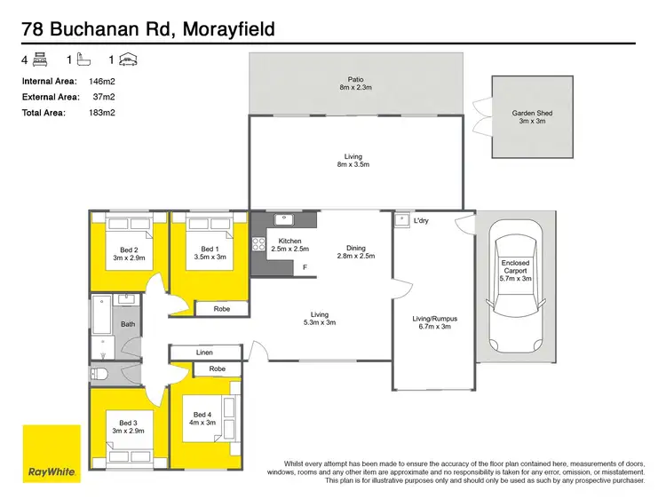 Floorplan of Homely house listing, 78 Buchanan Road, Morayfield QLD 4506