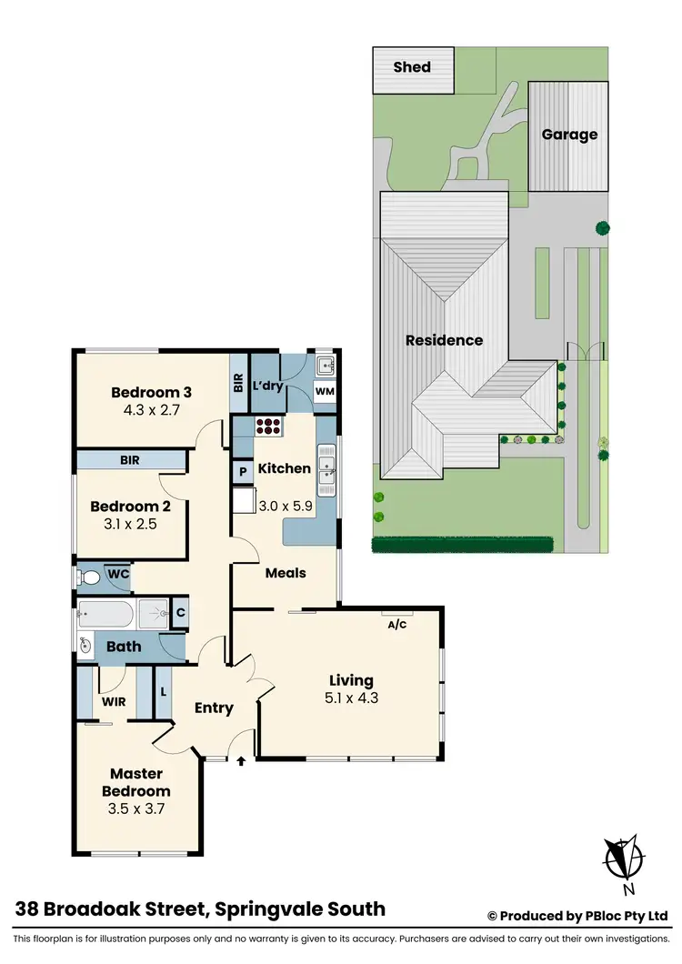 Floorplan of Homely house listing, 38 Broadoak Street, Springvale South VIC 3172