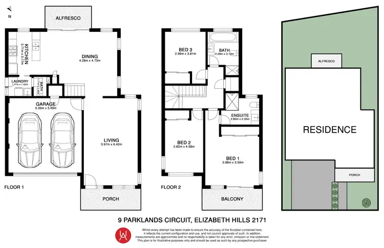 Floorplan of Homely house listing, 9 Parklands Circuit, Elizabeth Hills NSW 2171