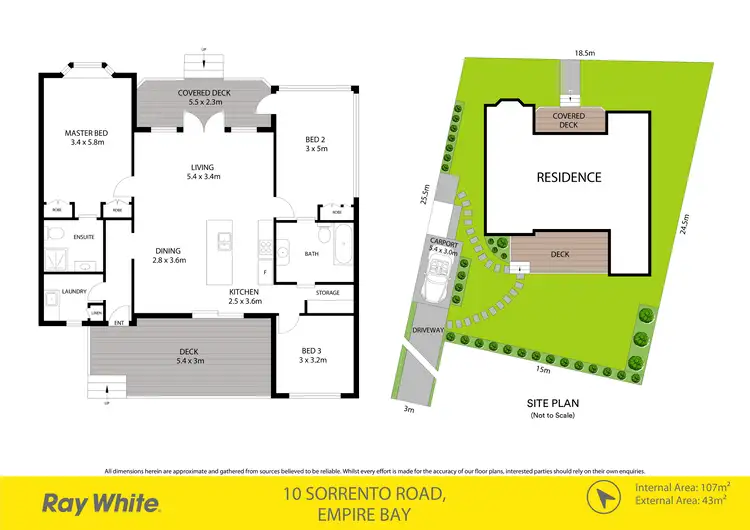 Floorplan of Homely house listing, 10 Sorrento Road, Empire Bay NSW 2257