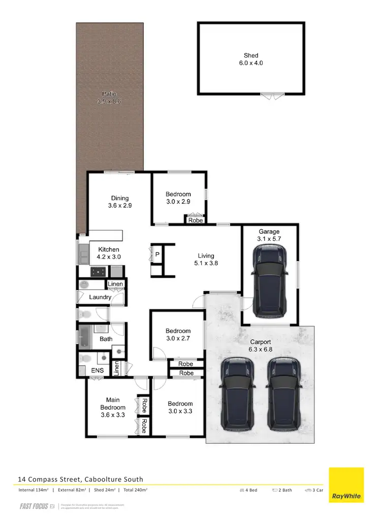 Floorplan of Homely house listing, 14 Compass Street, Caboolture South QLD 4510