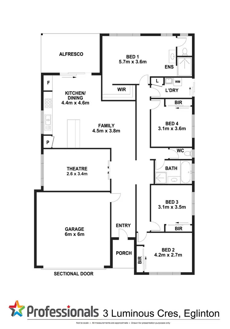 Floorplan of Homely house listing, 3 Luminous Crescent, Eglinton WA 6034