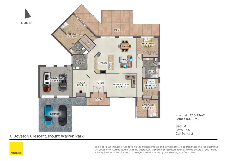 Floorplan of Homely house listing, 6 Doveton Crescent, Mount Warren Park QLD 4207