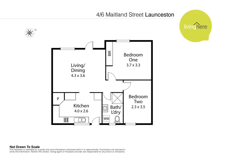 Floorplan of Homely flat listing, 4/6 Maitland Street, Launceston TAS 7250