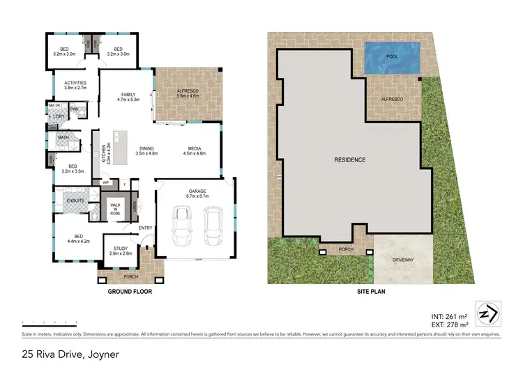 Floorplan of Homely house listing, 25 Riva Drive, Joyner QLD 4500