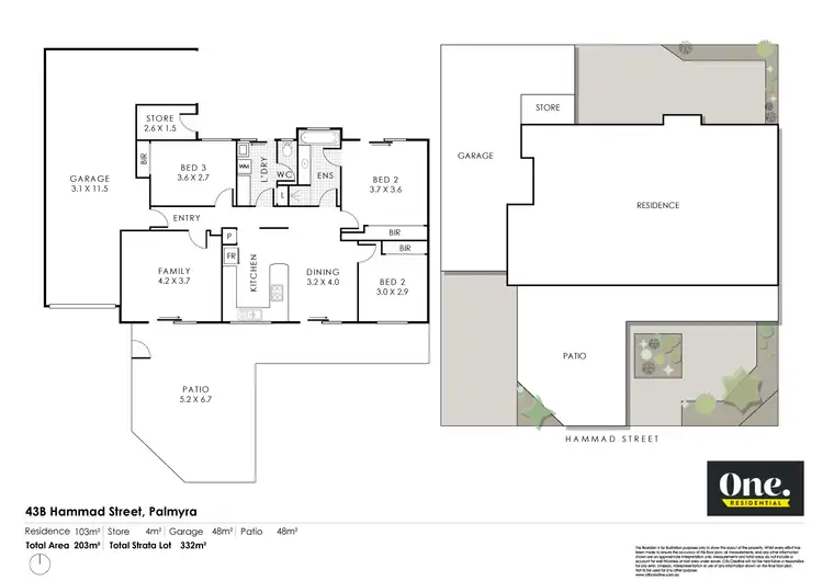 Floorplan of Homely house listing, 43B Hammad Street, Palmyra WA 6157