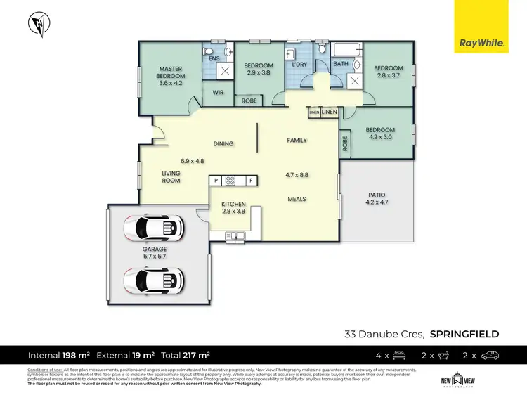Floorplan of Homely house listing, 33 Danube Crescent, Springfield QLD 4300