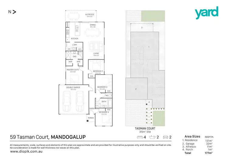 Floorplan of Homely house listing, 59 Tasman Crescent, Mandogalup WA 6167