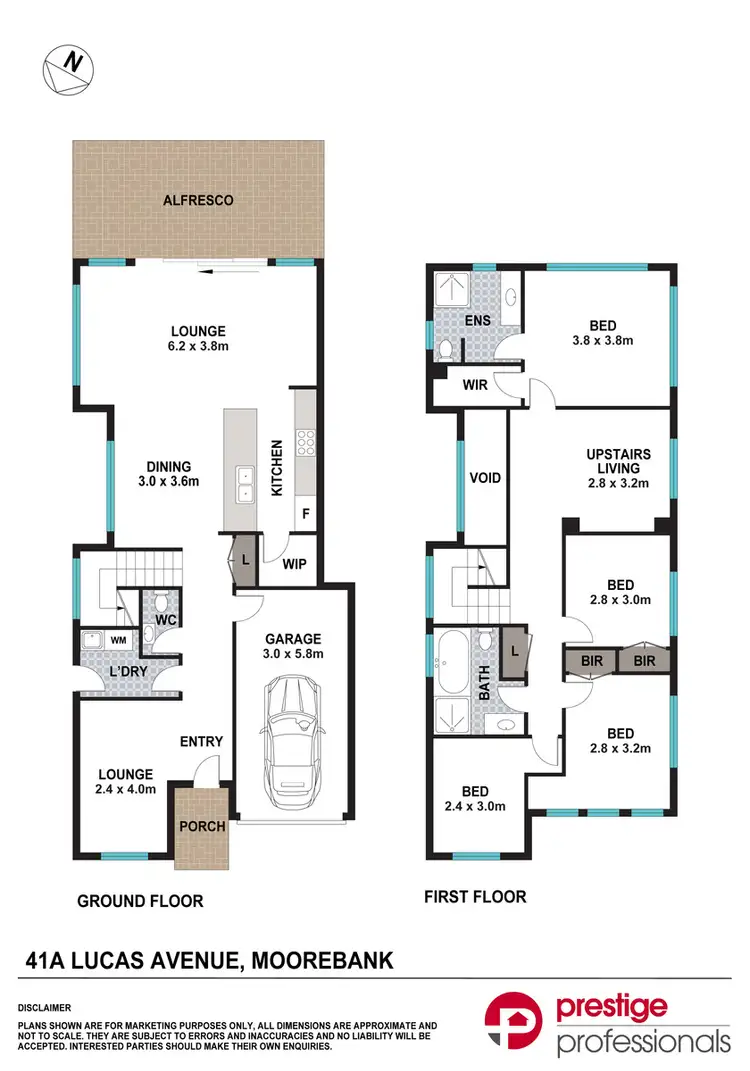 Floorplan of Homely house listing, 41A Lucas Avenue, Moorebank NSW 2170