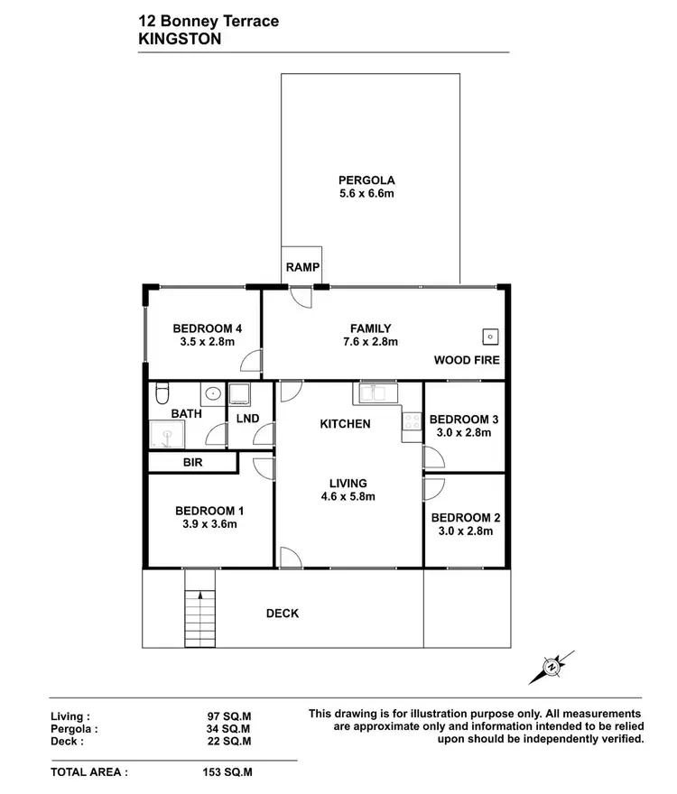 Floorplan of Homely house listing, 12 Bonney Terrace, Kingston Se SA 5275