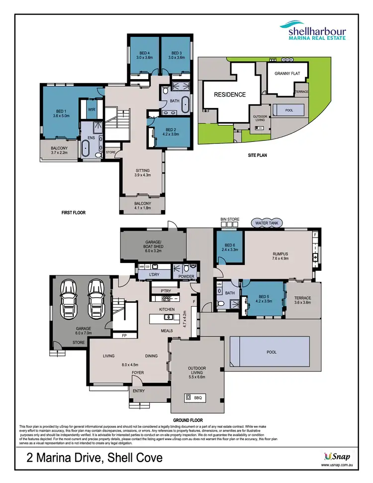 Floorplan of Homely house listing, 2 Marina Drive, Shell Cove NSW 2529