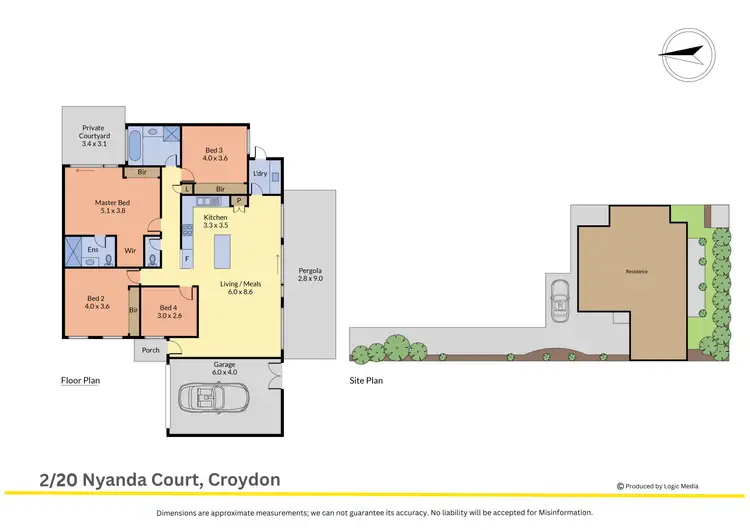 Floorplan of Homely unit listing, 2/20 Nyanda Court, Croydon VIC 3136