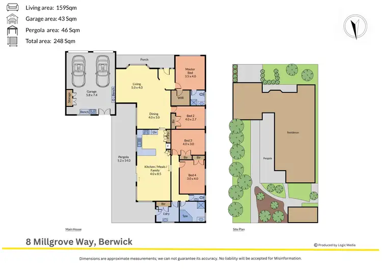 Floorplan of Homely house listing, 8 Millgrove Way, Berwick VIC 3806