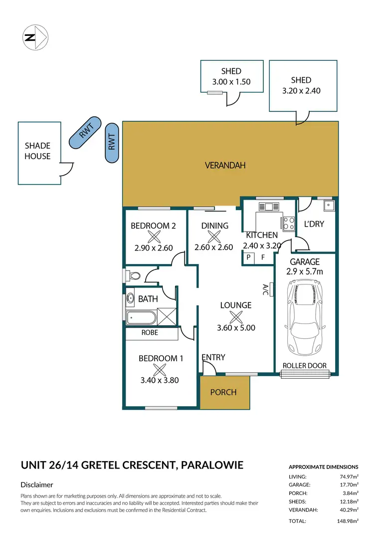 Floorplan of Homely house listing, 26/14 Gretel Crescent, Paralowie SA 5108