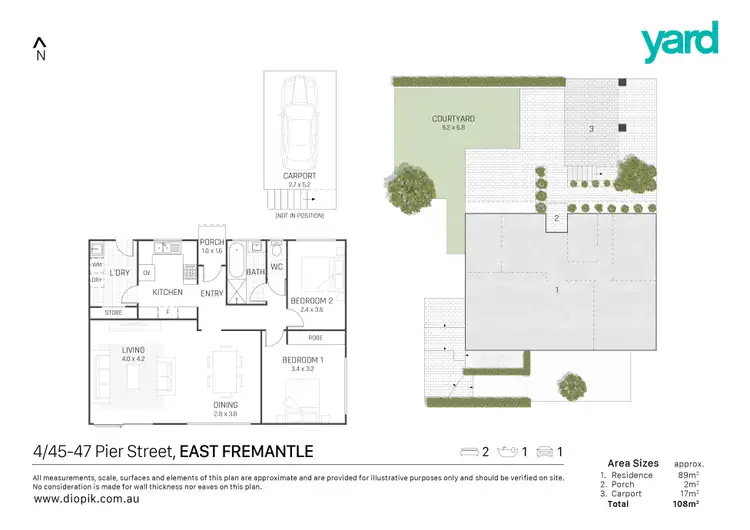 Floorplan of Homely house listing, 4/45 Pier Street, East Fremantle WA 6158