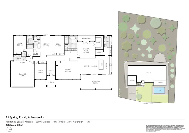 Floorplan of Homely house listing, 91 Spring Road, Kalamunda WA 6076