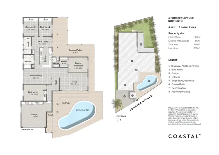 Floorplan of Homely house listing, 4 Forster Avenue, Sorrento QLD 4217