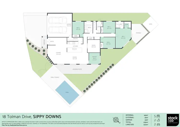 Floorplan of Homely house listing, 18 Tolman Street, Sippy Downs QLD 4556
