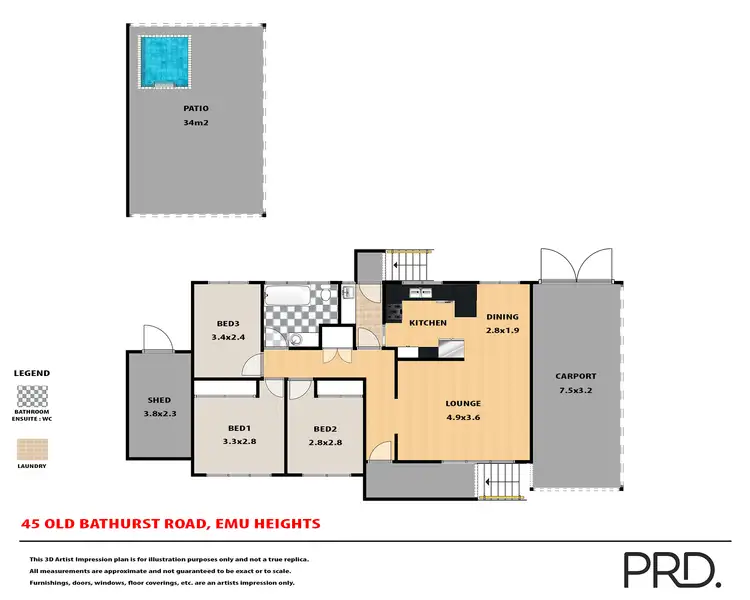 Floorplan of Homely house listing, 45 Old Bathurst Road, Emu Heights NSW 2750