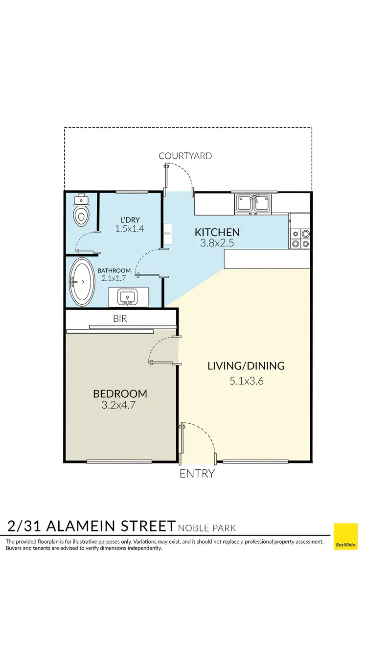 Floorplan of Homely apartment listing, 2/31 Alamein Street, Noble Park VIC 3174